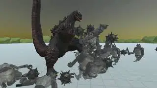 Mini Shin Godzilla  vs 100 Shatter Gorilla #arbsmobile #arbs