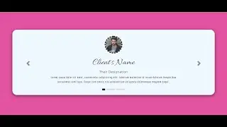 Testimonial Carousel using Bootstrap
