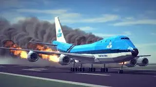 Airplane Survival Scenarios & Emergency Landings #1 | Besiege