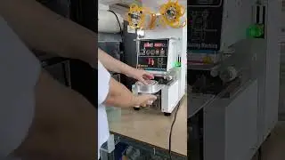 Cups sealing machine tabletop type juice cup sealer