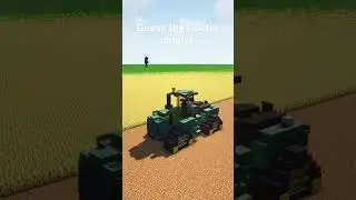 John Deere and Case tractor in Minecraft