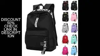 Fashionable Lightweight Student Backpack Customizable Logo Casual Dual-shoulder Bag Arc Shoulder Str