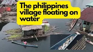 The #philippines  village #floating on water