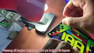 Pemasangan sticker speedometer aerox 2020 connected