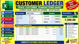 Debit credit balance sheet in excel |how to create debit credit ledger |track your finance easily