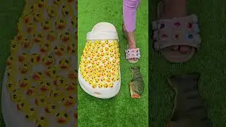 Super cool giant duck slippers 🦶👀🦶 fish slippers  🐬🐬 #love #trending #slippers