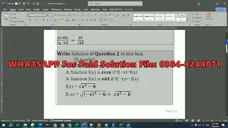 MTH100 Assignment 1 100% Correct Solution Fall 2024, MTH100 Assignment 1 Solution 2024 By Dr Ajmal A