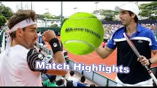 Pablo Cuevas vs Fabio Fognini SAO PAULO 2018 SF Highlights HD