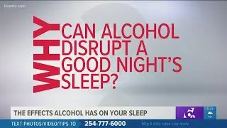 Why can alcohol disrupt a goodnight's sleep ?