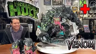 RARE Custom VENOMIZED HULK Statue Review