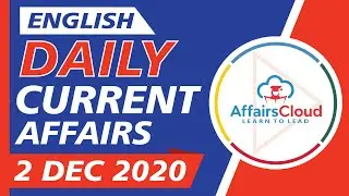 Current Affairs 2 December 2020 English | Current Affairs | AffairsCloud Today for All Exams