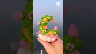 DIY idea 💞 How to make easily polymer flower with Super clay #trend #shots #funny #music #craft