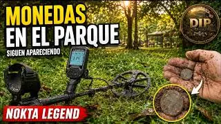 Nokta Makro Legend Metal Detector en el parque