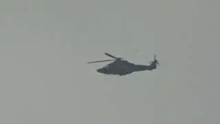 Leonardo AW169 G-GETU flying past Great Hollands on Thursday 9 October 2025