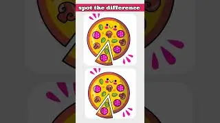 spot the difference _ 🍕🍕🍕 find the difference #shorts #different #games #puzzle #emoji #pizza