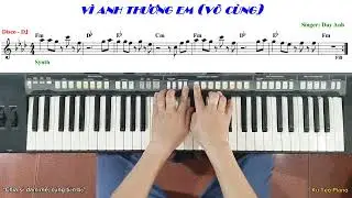 Hướng dẫn đệm h&aacute;t | B&agrave;i: V&Igrave; ANH THƯƠNG EM - PHAN DUY ANH | Ku T&egrave;o Piano.