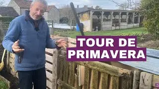 Tour pela horta sem cultivo de Charles Dowding na primavera
