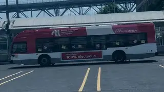 RTL Longueuil 2024 Novabus LFSe+ #42301 Arriving at Terminus Longueuil with New Livery and Logo