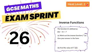 GCSE Maths Exam Sprint Series 26: Can You Find the Inverse? | GCSE Maths Exam Question ✅