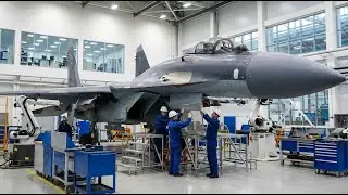 Su-35 Factory: Air Intake Duct Shaping & Foreign Object Damage (FOD) Screen Installation