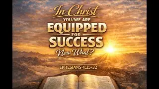 In Christ YOU/We Are Equipped For Success: NOW WHAT?