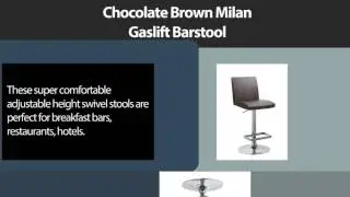 Chocolate Brown Milan Gaslift Barstool