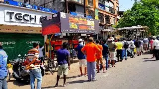 Vasai During Lockdown - Wine Shop in Lockdown