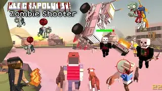 Dezaster through the City | Big Zombies found the Secret Hidding jn BLOCKAPOLYPSE Zombie Shooter