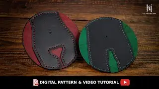 Beer & Wine Funny Leather Coasters.