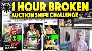 1 HOUR BROKEN AUCTION HOUSE SNIPING CHALLENGE VS LOGICLOOKS!! SO MANY OPAL SNIPES!! NBA 2K19