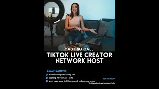 🎥 CASTING CALL Become a TikTok Live Creator Host! 🎤✨