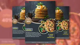 FOOD FLYER DESIGN | FLYER DESIGN IN PHOTOSHOP | Photoshop Tutorial