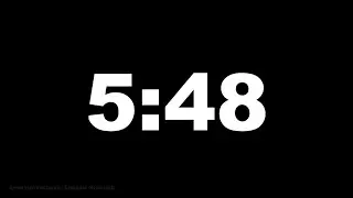 5 minutes 48 seconds [348 secs] clock timer countdown || Alarm Focus