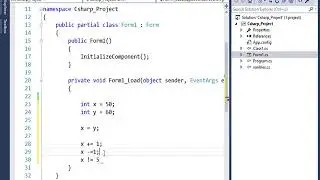 الدورة التاسيسية في تعليم C# -ملخص رموز لغة السي شارب C# operators