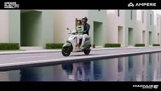 Ride in Style with the Stylish Family EV Scooter | Ampere Magnus Grand