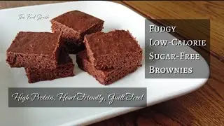 Super Fudgy Low-Calorie Sugar-Free Brownies | High Protein, Heart-Friendly 🍫💪