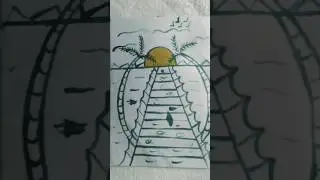 Landscape 😱Art with silpi#drawing #shortvideo #drawingideas #viralvideo