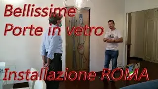 GUARDA CHE BELLE !!!  Porte in vetro scorrevoli interno muro colorate di design