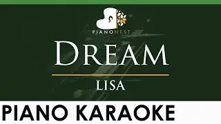 LISA - Dream - LOWER Key (Piano Karaoke Instrumental)
