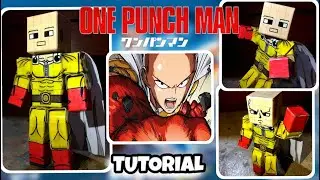 How to make SAITAMA from ONE PUNCH MAN Papercraft MINECRAFT articulated figure
