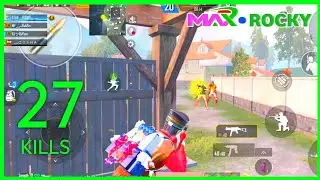 Best TDM gameplay pubg mobile 27 kills | MAX ROCKY