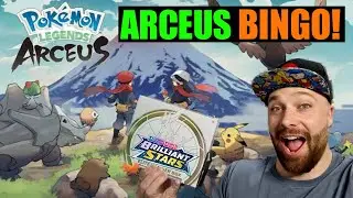 ARCEUS BINGO! Can we win before we run out of Brilliant Stars Packs?! | Pokemon Legends Arceus + TCG