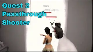 Quest 2 Passthrough Shooter I'm Making in Unity