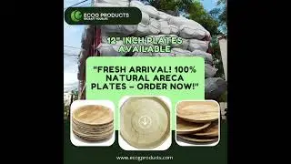 New Arrival! Areca Palm Leaf Plates | 100% Natural & Eco-Friendly | Pakkumattai Thattu#Biodegradable