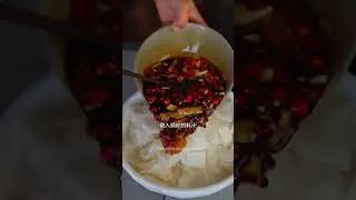 How to make pickle sour radish & vermicelli with meat #mycountryside #rularlife #radish #shorts 🍜😋