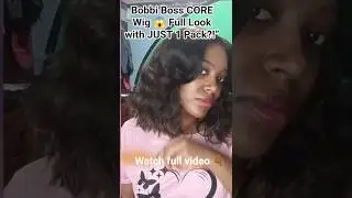 Bobbi Boss CORE Wig 😱 Full Look with JUST 1 Pack?!&rdquo;#BobbiBoss, #WigTransformation, #WigInstall,