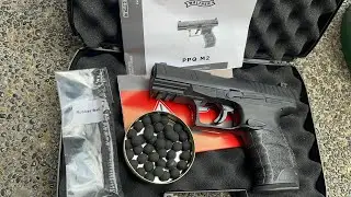 Umarex T4E Walther PPQ M2 cal. 43 Rubber Ball unboxing and testing