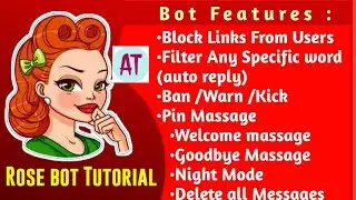 How to Add Rose bot Tutorial in Telegram 2021|Miss Rose bot Tutorial 2021