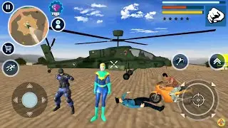 Spider Rope Hero Gangster Vegas Crime City Super Girl Unlocked #3 - Android Gameplay