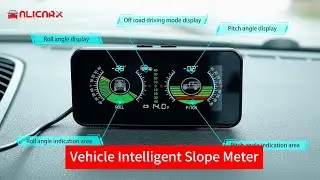 ALicar M50 Intelligent Slope Meter Off Road Vehicle HUD Smart Inclinometer On-board Computer